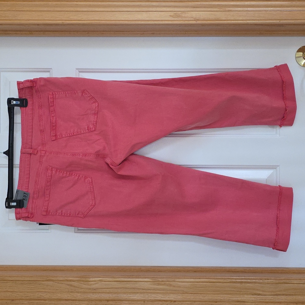 Stitch fix womens Kut from the Kloth crop straight leg cuffed jean size 16 - Picture 3 of 4